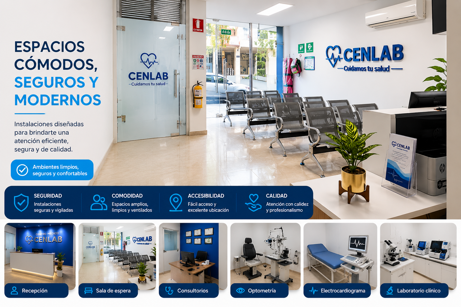 Recepción de Centro Médico CENLAB